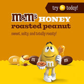 M&M'S Honey Roasted Peanut Milk Chocolate Candy, Resealable Pack, 26 oz.