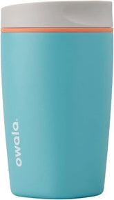 Owala SmoothSip Slider Insulated Stainless Steel Coffee Tumbler, Reusable Ice