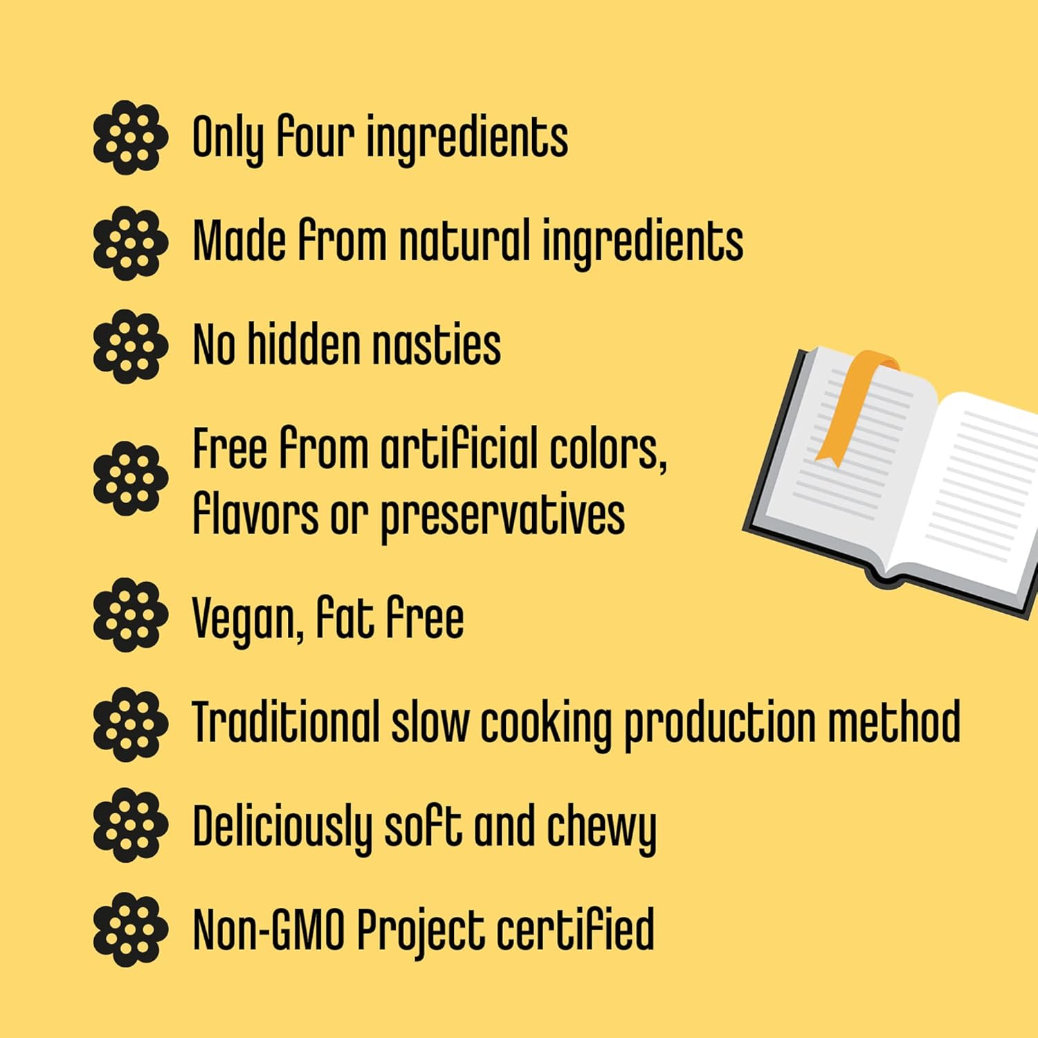 Panda ® | Natural Soft Original Licorice | Pure Panda Black Licorice Candy Made with Only Four Natural Ingredients | Non-GMO Project verified | Vegan & Fat Free | 32 Gr - 1,125 OZ x 20 Bars Pack