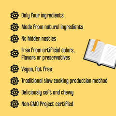 Panda ® | Natural Soft Original Licorice | Pure Panda Black Licorice Candy Made with Only Four Natural Ingredients | Non-GMO Project verified | Vegan & Fat Free | 32 Gr - 1,125 OZ x 20 Bars Pack