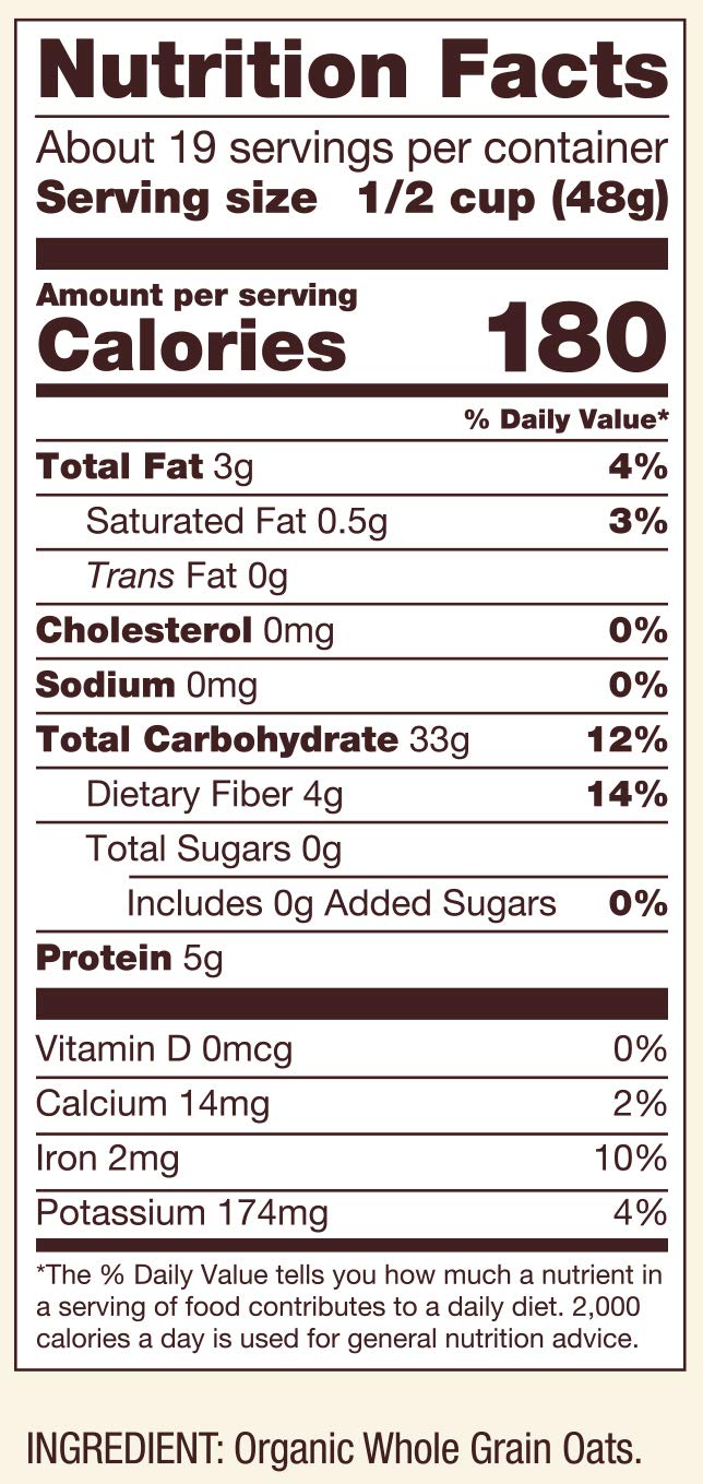 Bob's Red Mill Organic Extra Thick Rolled Oats, 32oz (Pack of 4) - Non GMO, Whole Grain, Vegan, Kosher