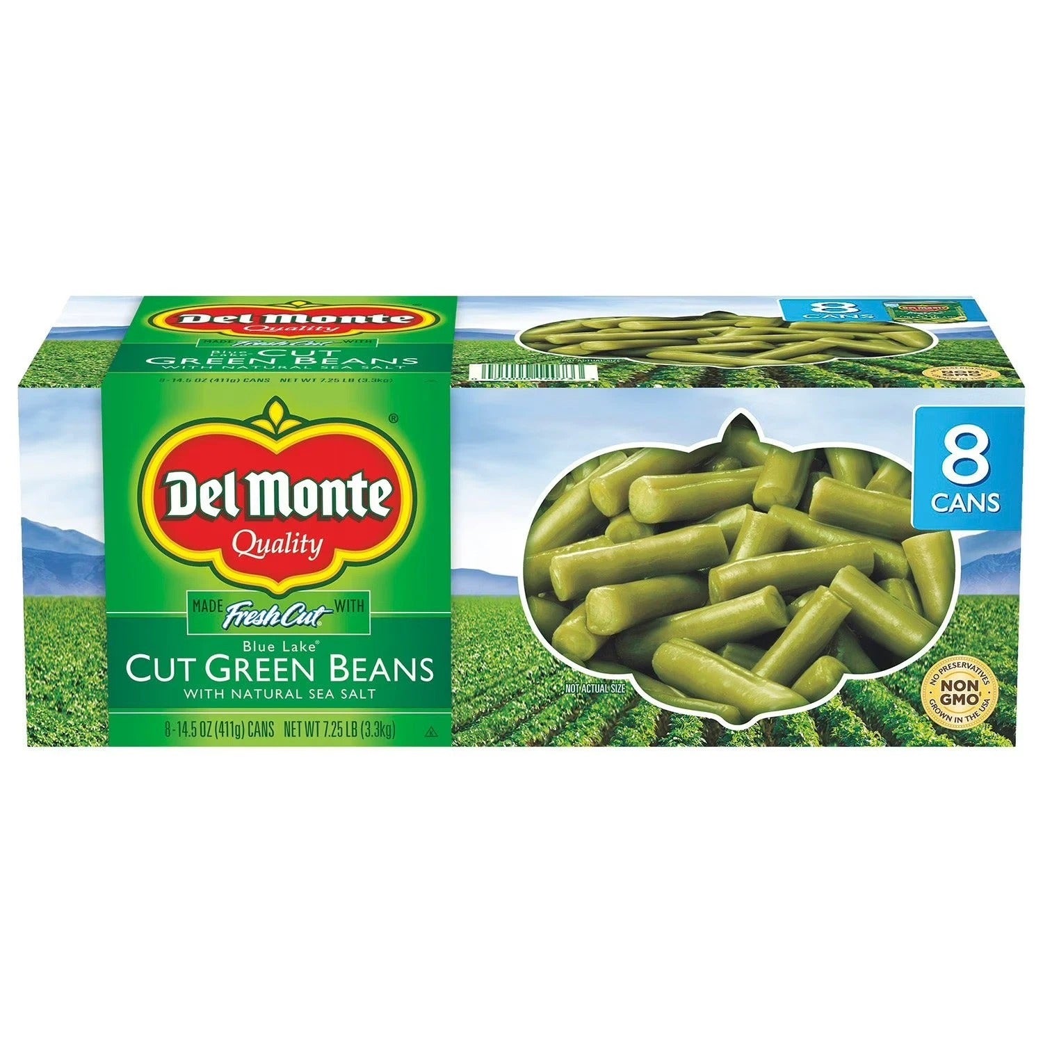 Del Monte Cut Green Beans, 14.5 oz., 8 pk