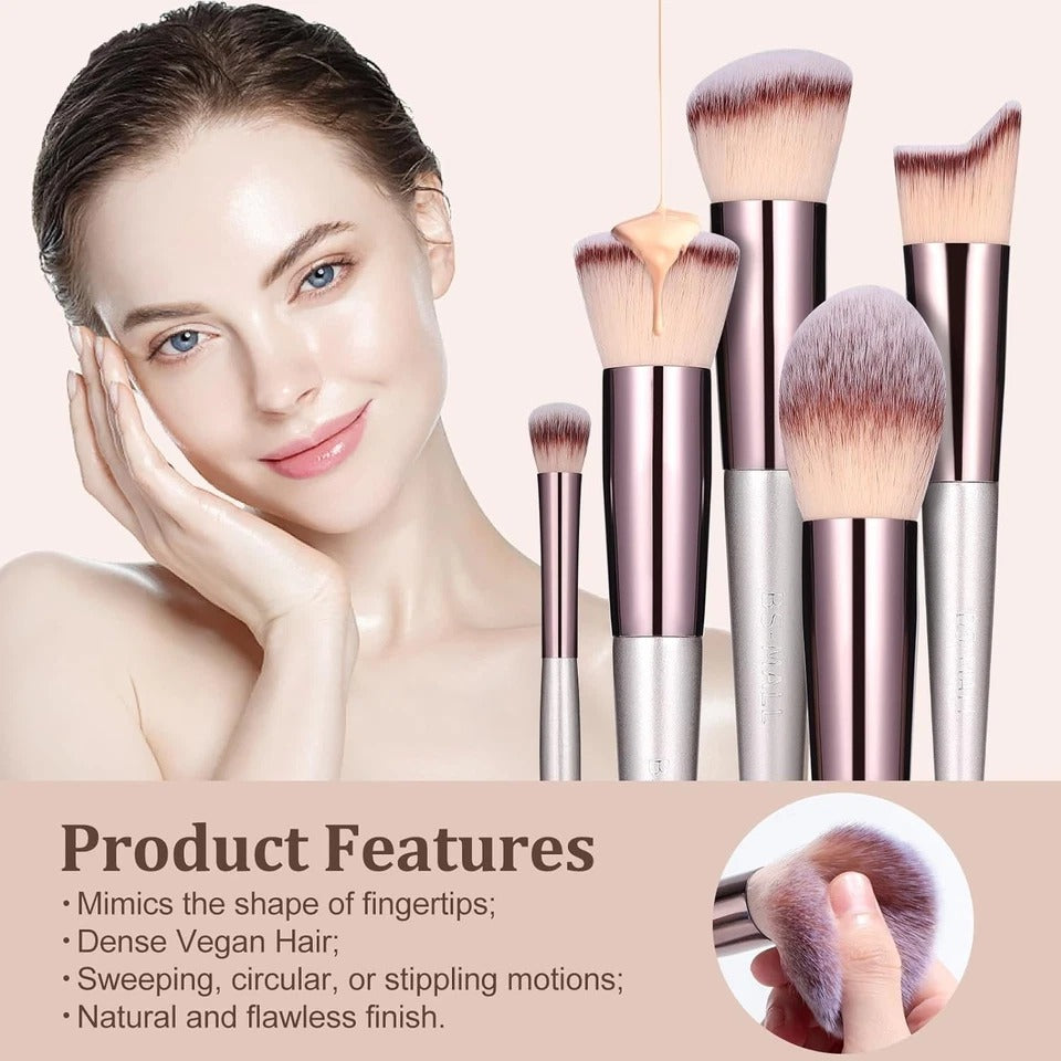 BS-MALL Makeup Brush Set 18 Pcs Premium Synthetic Foundation Powder Concealers