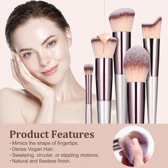 BS-MALL Makeup Brush Set 18 Pcs Premium Synthetic Foundation Powder Concealers