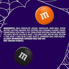 M & M'S Peanut Milk Chocolate Halloween Candy, 62 oz.