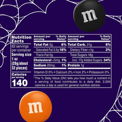 M & M'S Peanut Milk Chocolate Halloween Candy, 62 oz.
