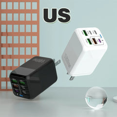 Phone Charger 150W Charging Block 4USB+2PD Fast Charging 5v2.4A