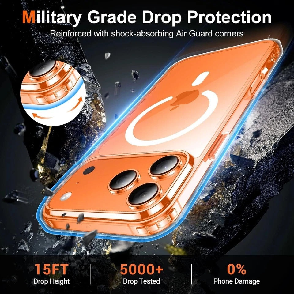 Temdan for iPhone 17 Pro Max Case Clear with Screen Protector