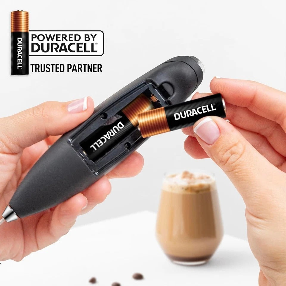 Zulay Kitchen Powerful Milk Frother Wand With 2 Duracell Batteries