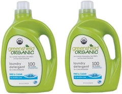 GreenShield Laundry Detergent, Free & Clear Org, 100 Ounce (Pack of 2)